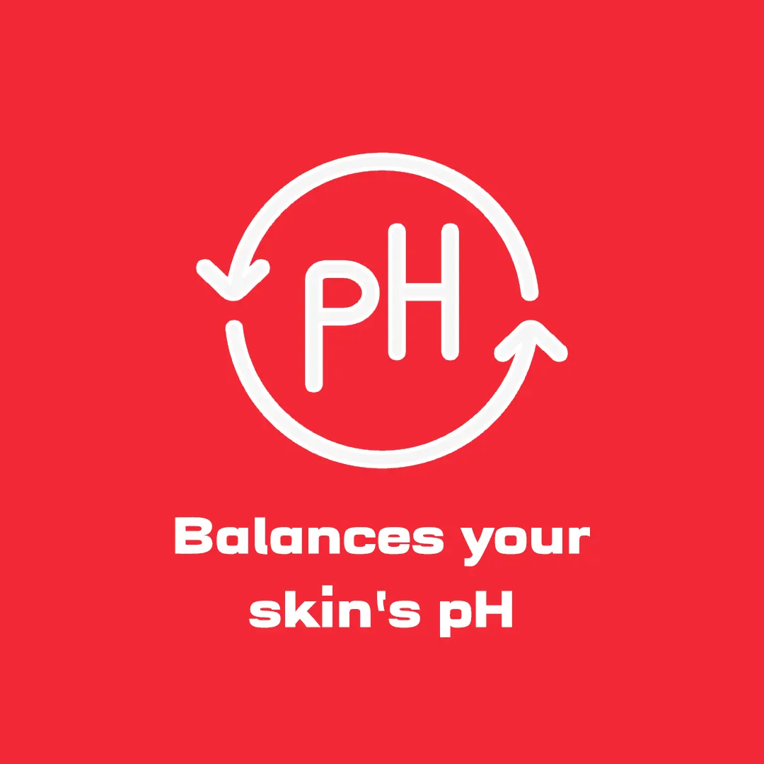 Balances your skin's pH