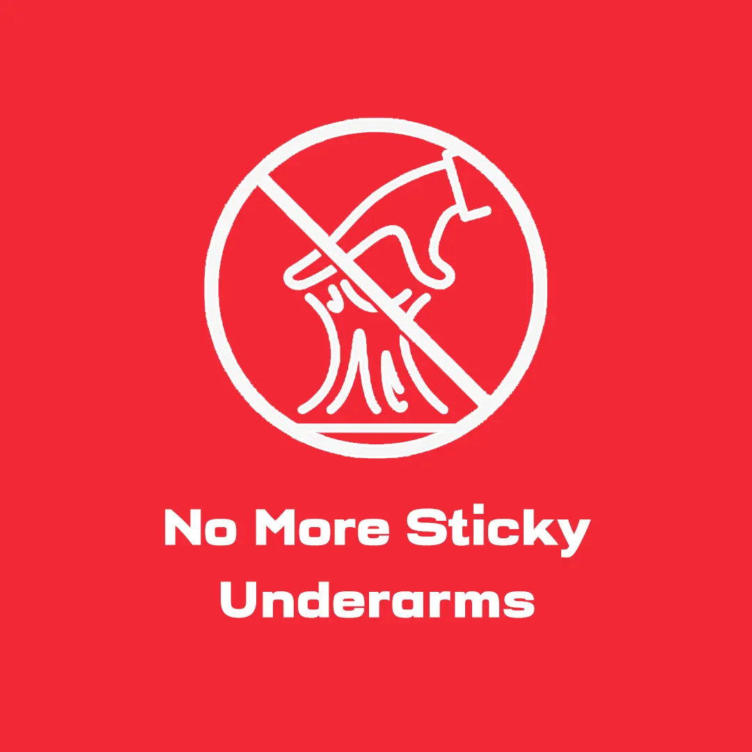 No More Sticky Underarms